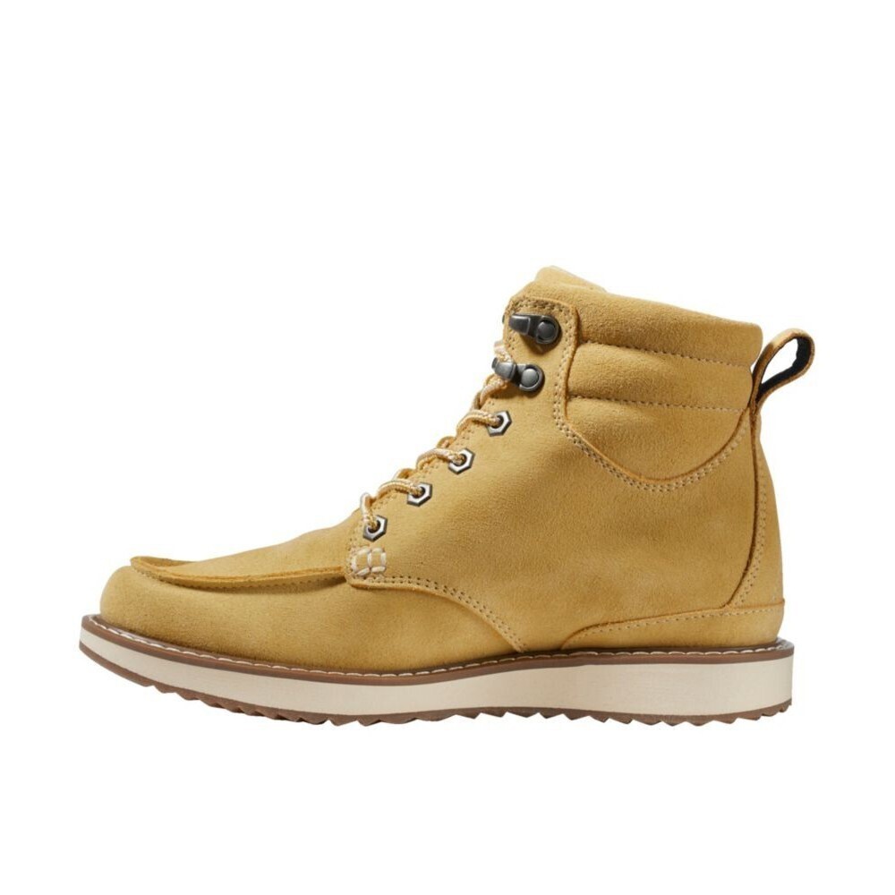 L.L.Bean Stonington Boots Womens US 8.5 Light Gold Suede Moc Toe Chukka JOBB1240 - Picture 10 of 12